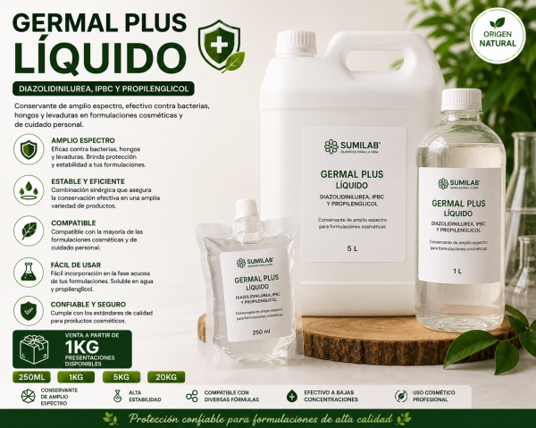 Germal Plus Liquido (diazolidinilurea y IPBC y propilenglicol)