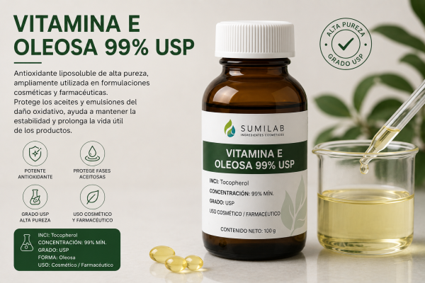 Vitamina E Oleosa 99% USP
